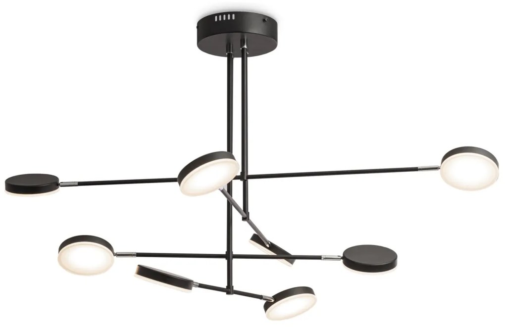 Lustra LED design tehnic Fad negru MYMOD070PL-L48B3K