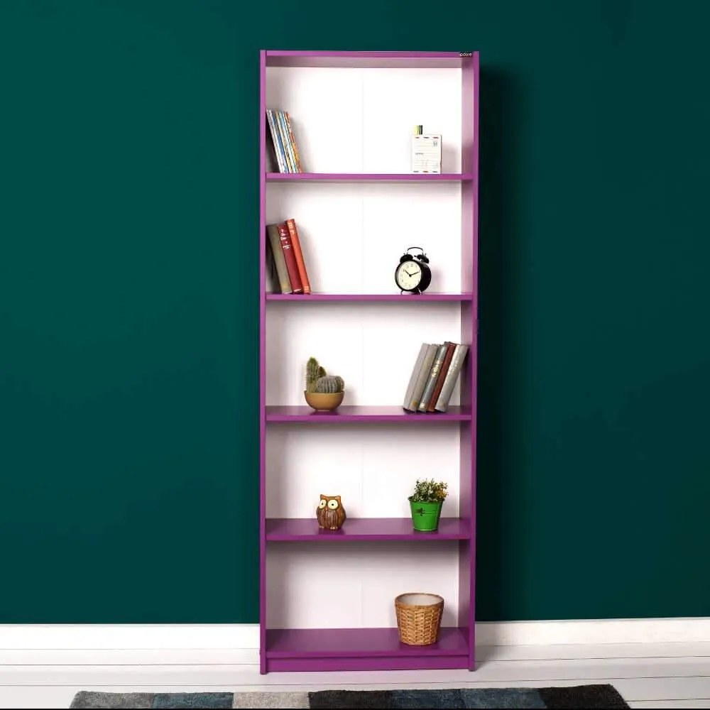 Biblioteca Adore Modern, 5 rafturi, 64x182x26 cm