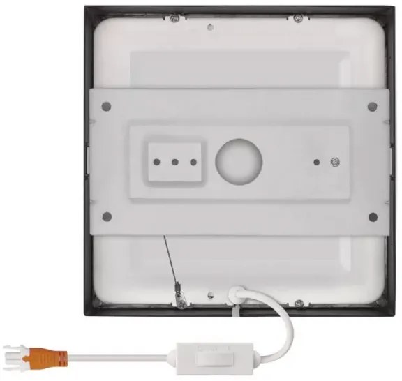 Plafonieră LED/12,5W/230V 3000/3500/4000K 17x17 cm negru