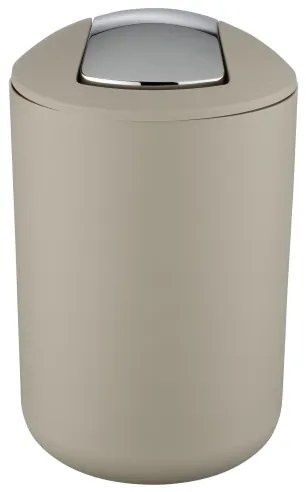 WENKO 21222100 - Coș BRASIL 19,5 x 31 cm bej/crom lucios