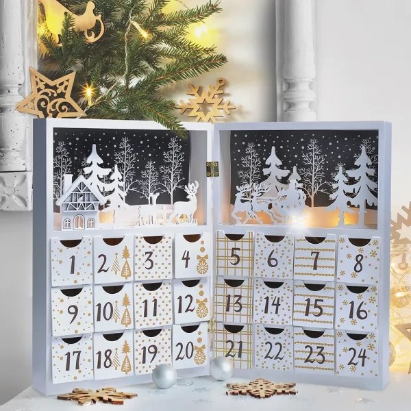 Solight 1V244 - Calendar de Advent cu LED/2xAAA