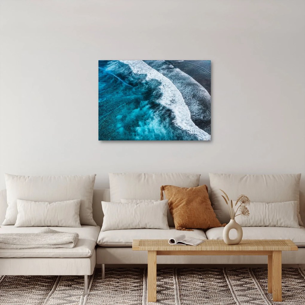 Tablou - Valuri pe mare (70x50 cm)