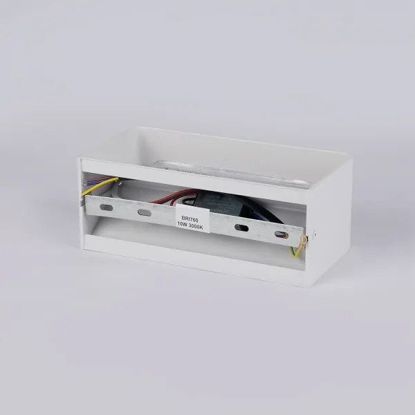 Brilagi - Aplică de perete pentru exterior DONNANI LED/7W/230V 20 cm alb IP44