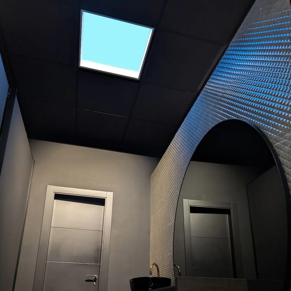 Panou incastrabil LED efect vizual luminator cer albastru BLUE SKY 30x30cm