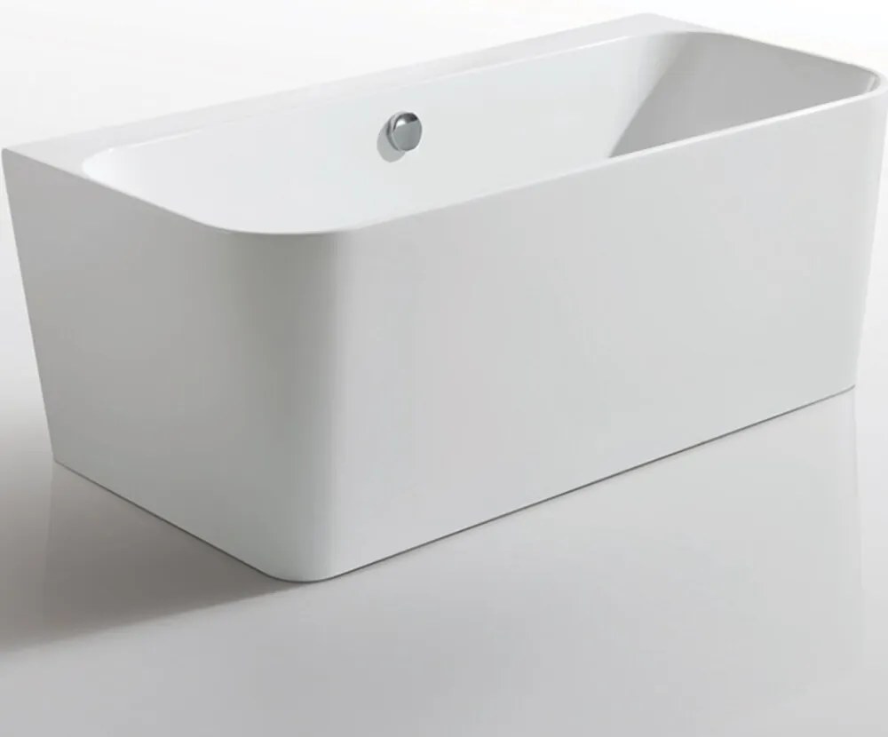 Cada freestanding Kreiner Maggie 160x75 cm finisaj alb lipita de perete, BTW