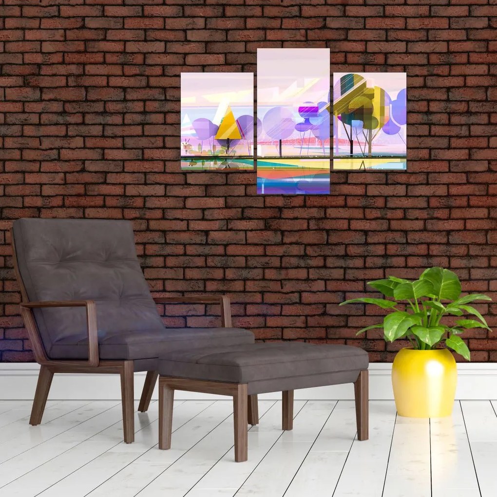 Tablou - Peisaj, abstracție (90x60 cm)