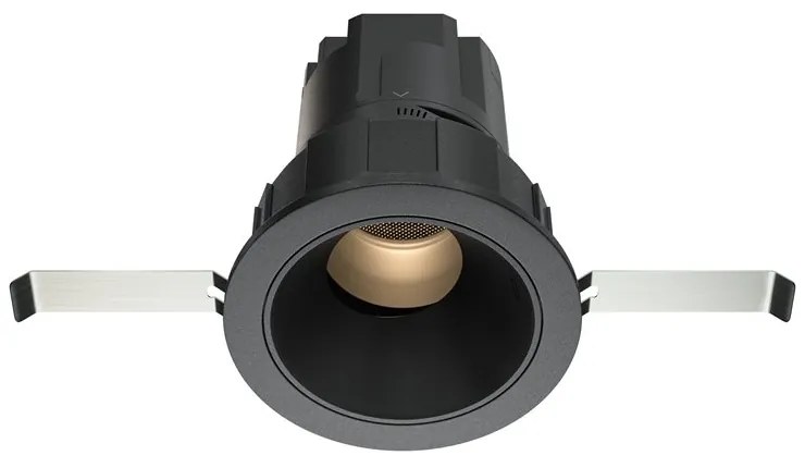 Spot LED incastrabil design tehnic Wise negru