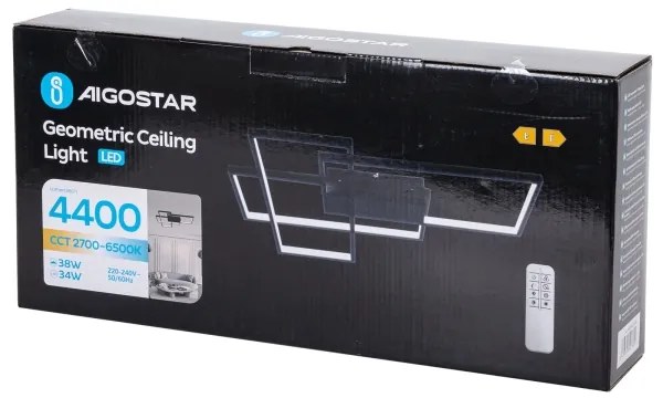 Plafonieră LED dimabilă Aigostar LED/38W/230V 2700-6500K + telecomandă