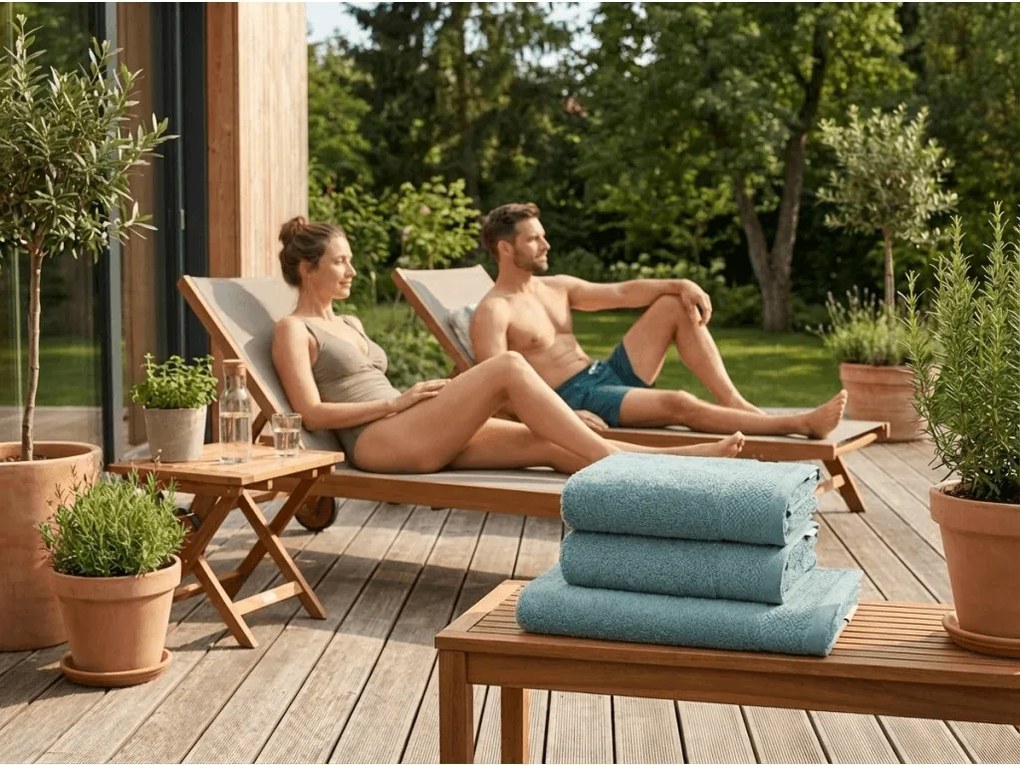 Prosop CLYR 50x100 cm albastru, 100% bumbac