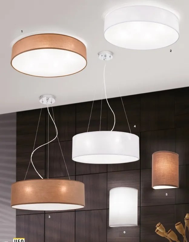 Aplica de perete design modern Ufo maro