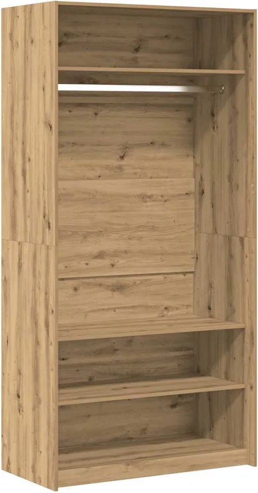 vidaXL Șifonier, Stejar artizanal, 100x50x200 cm, lemn prelucrat