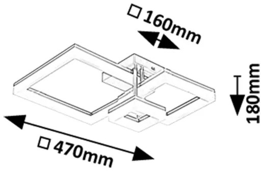 Plafonieră LED Rabalux 71388 AMILIA LED/22W/230V 3000/4000/6500K crom