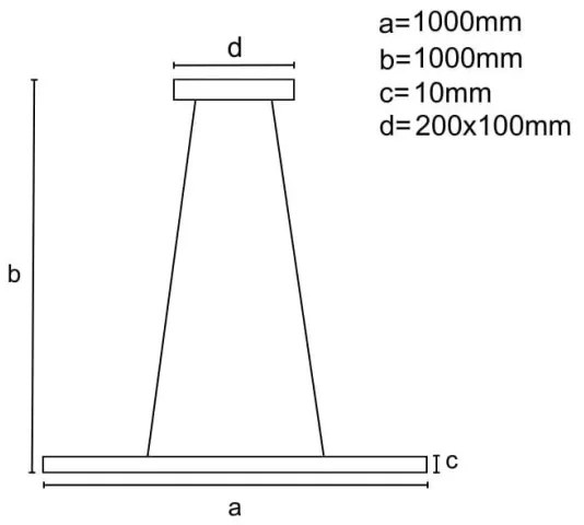 Lustră LED dimabilă pe cablu LED/40W/230V 3000-6500K negru + telecomandă