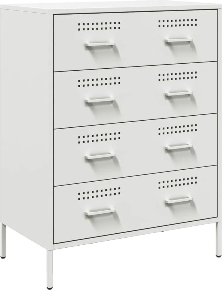 vidaXL Dulap, alb, 68x39x89 cm, oțel