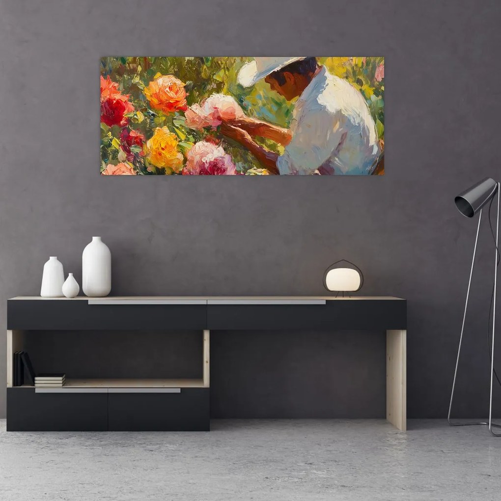 Tablou - Grădinar (120x50 cm)