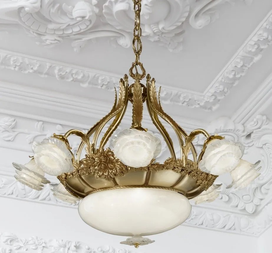 Candelabru design floral LUX realizat manual Rose