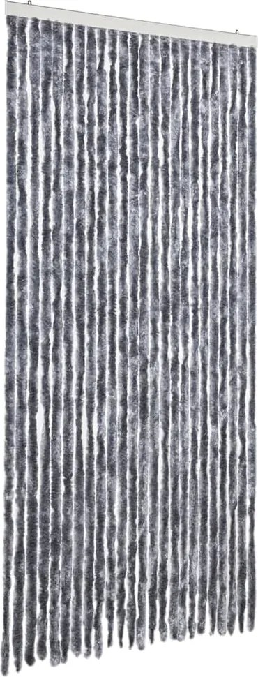 vidaXL Perdea pentru insecte, argintiu, 100x230 cm, chenille
