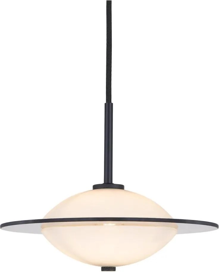 Halo Design 743582 - Lustră suspendată pe cablu ORBIT 1xG9/7W/230V Ø 24 cm alb/negru/fumuriu