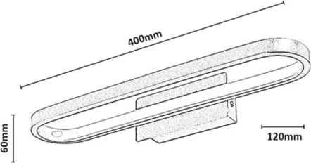 Rabalux 75114 - Corp de iluminat LED pentru oglindă de baie ODRAN LED/15W/230V IP44 40 cm