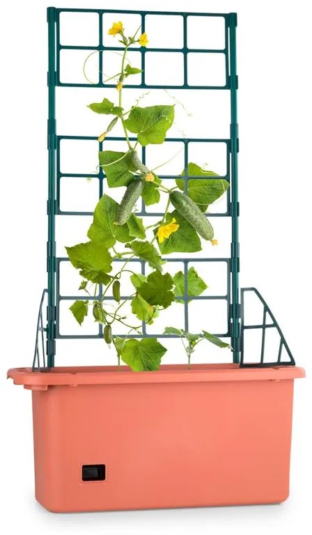 Power Planter, ghiveci 75x130x35 cm, 3 etaje, culoare cărămizie