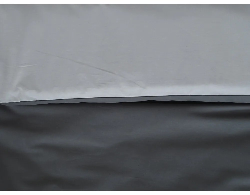 B.E.S. Petrovice Lenjerie de pat din bumbac Double face antracit/gri