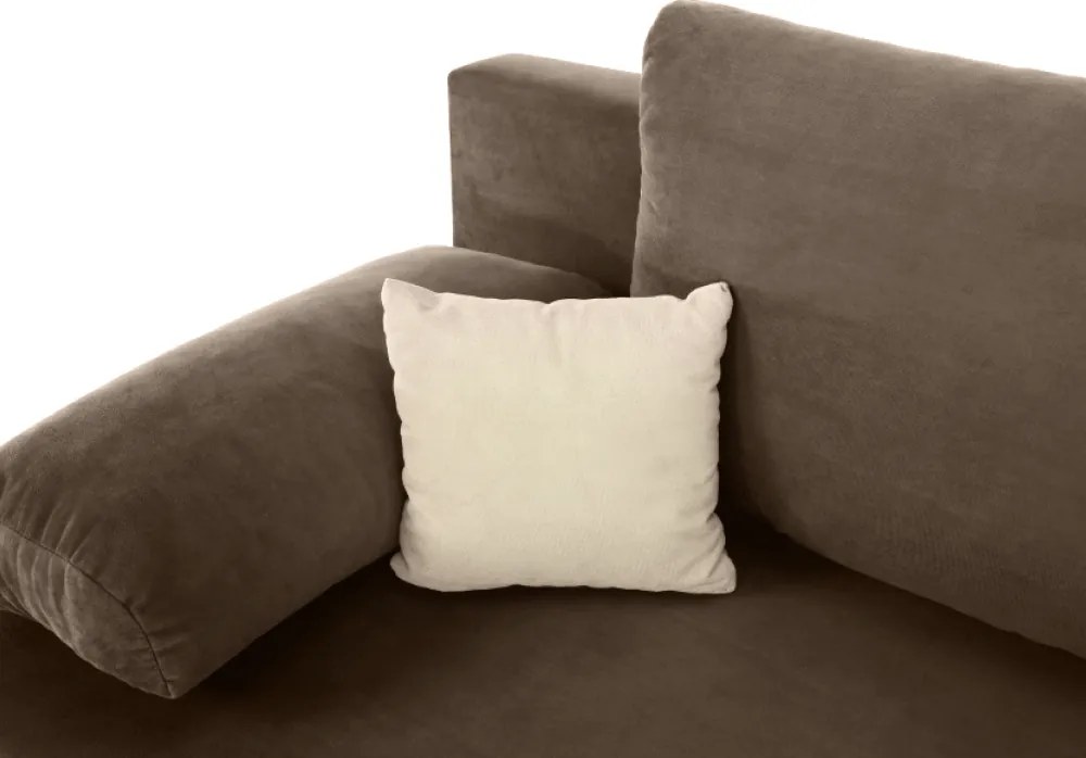 Canapea extensibilă, textil capuccino/bej, CLIV