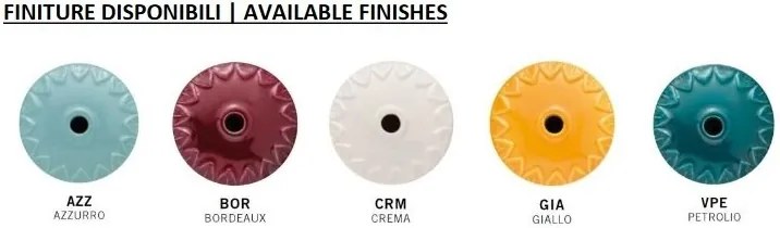 Pendul design retro realizat manual din ceramica si metal COLORS