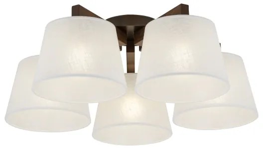 Brilagi - Lustră aplicată LATTE 5xE27/15W/230V pin/alb