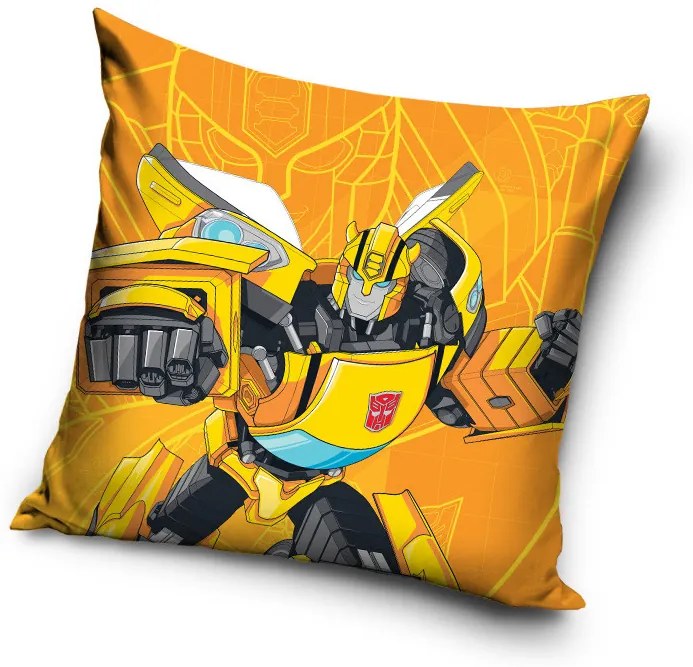 Transformers Bumblebee husă pernă velur 40x40 cm