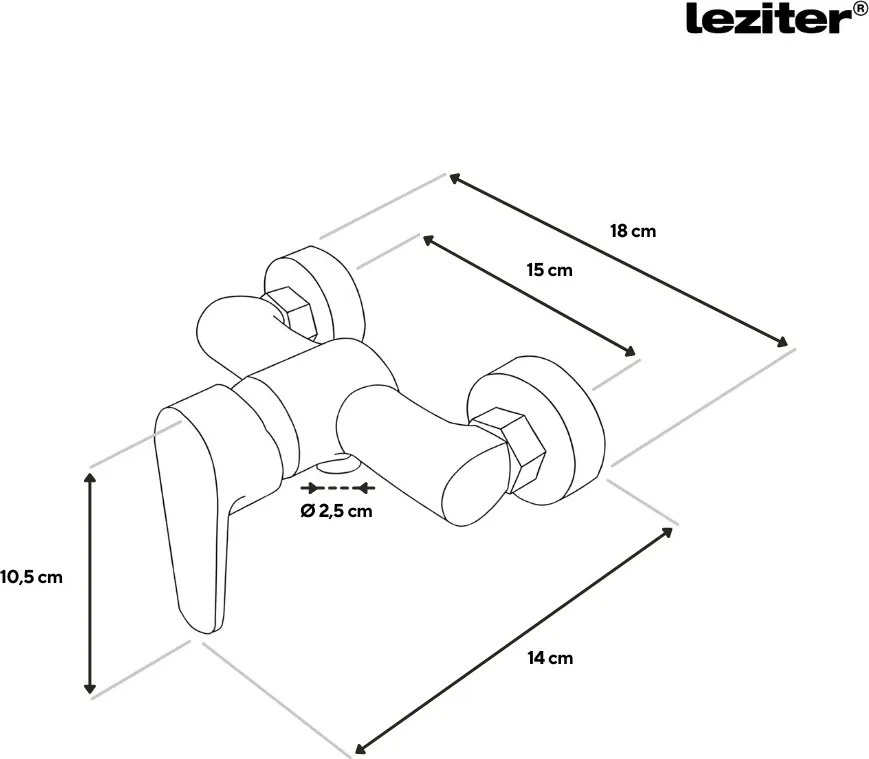 Evos robinet de duș crom