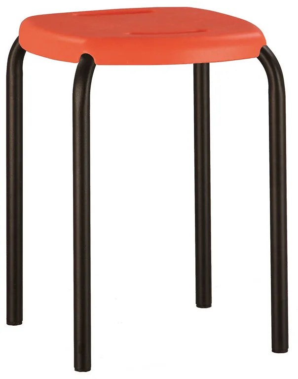 Scaun bucatarie Beetle Black, Portocaliu