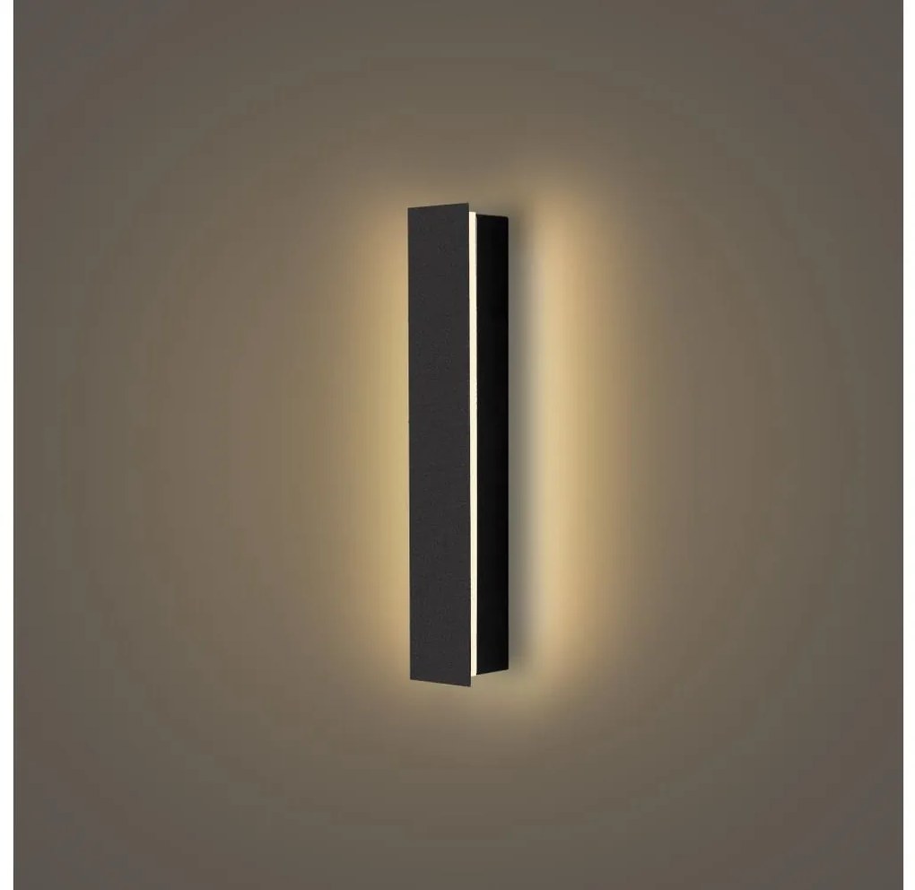 Brilagi - Aplica de exterior LED LINEAR, 8 W, 230 V, 3000 K, IP65, negru