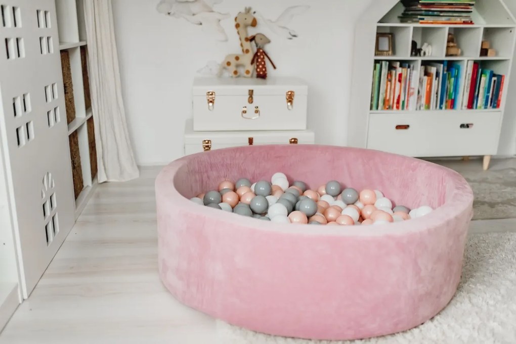 Piscina cu bile copii Cupcake 110x30 cm