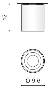 Azzardo AZ0779 - Plafonieră BROSS 1xGU10/50W/230V