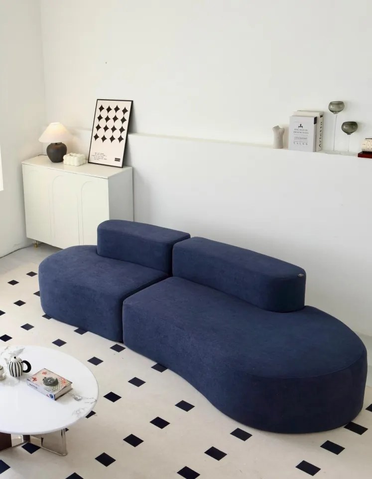 Canapea modulară din spumă cu memorie HD – 200x110x70 cm – design premium și confort inteligent (Culoare: Mustar)