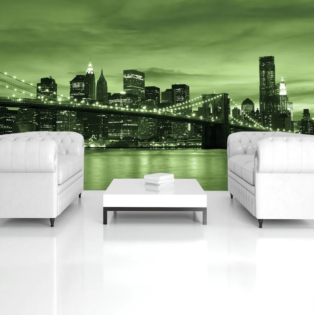 Fototapet - New York și Brooklin Bridge City (152,5x104 cm)
