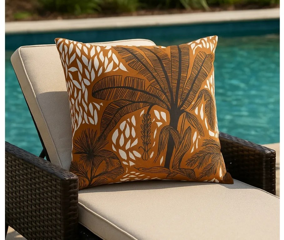 Perna de exterior TERRABANA 45x45 cm, maro