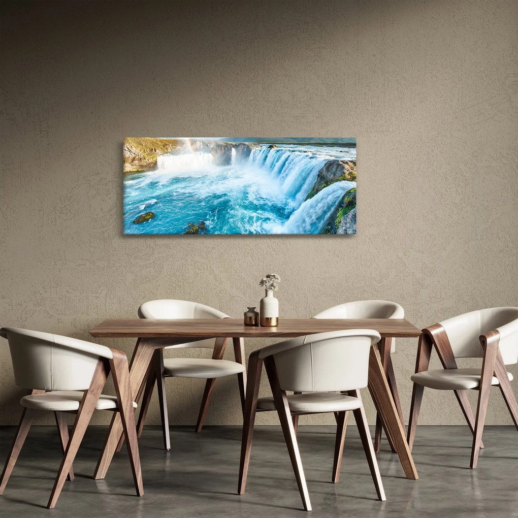 Tablou - Cascada Godafoss (120x50 cm)