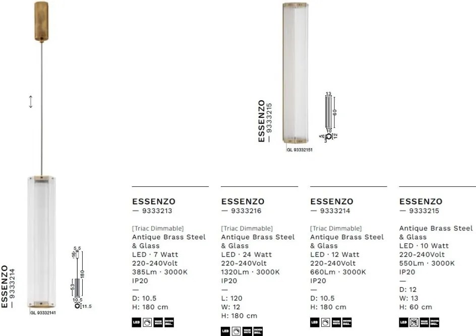 Lustra LED suspendata design decorativ ESSENZO