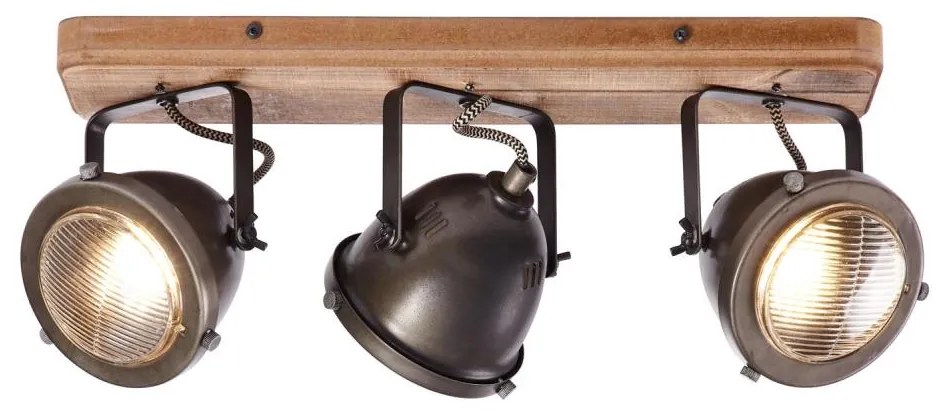 Brilliant - Spot CARMEN WOOD 3xGU10/5W/230V maro