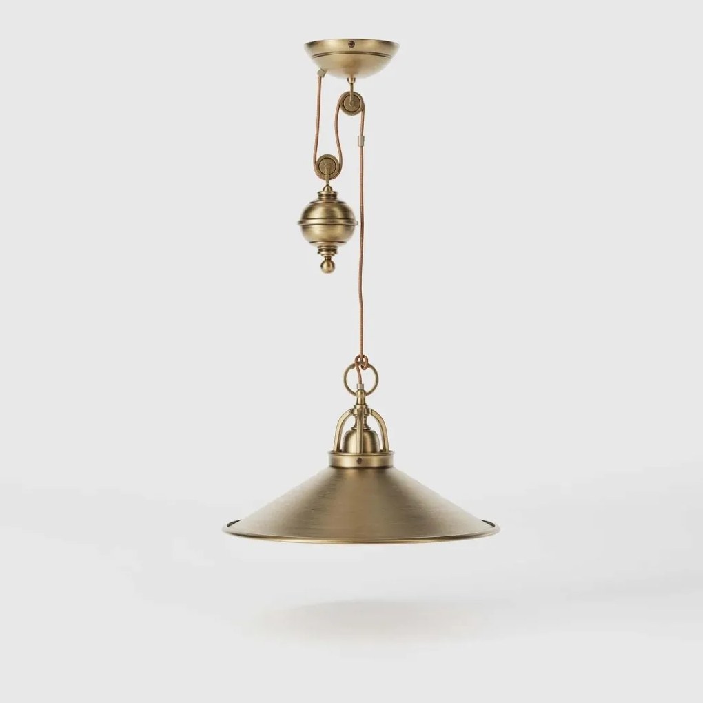 Lustra din alama industrial style cu scripete Alice