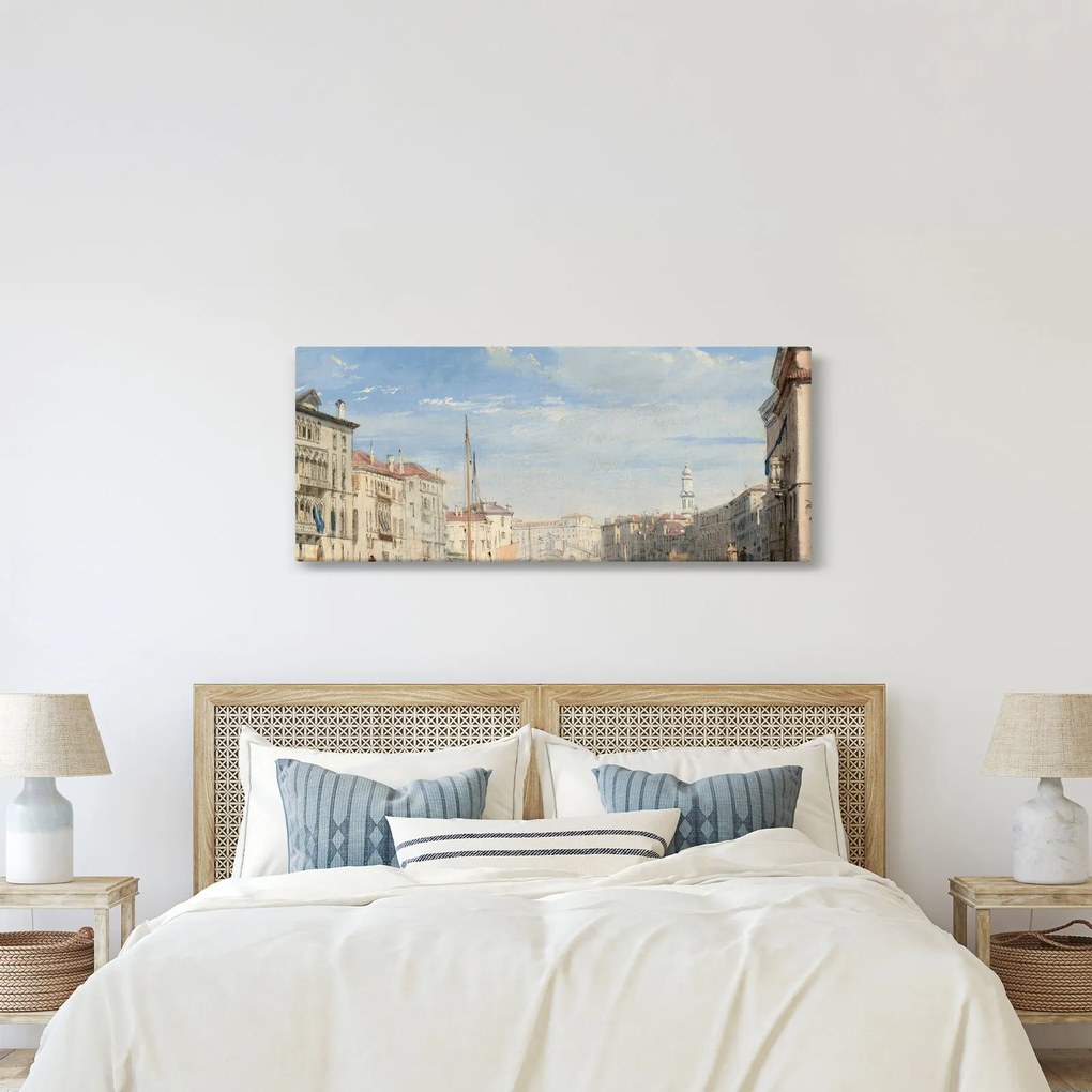 Tablou - Richard Parkes Bonington, The Grand Canal, reproducere (120x50 cm)