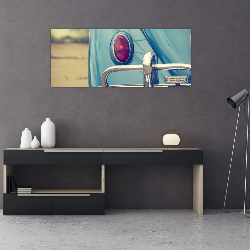 Tablou cu veteran turcoaz (120x50 cm)