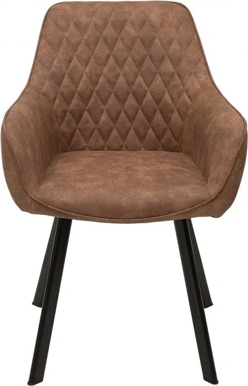 Set de 2 scaune Palermo, maro deschis A-39344 VC