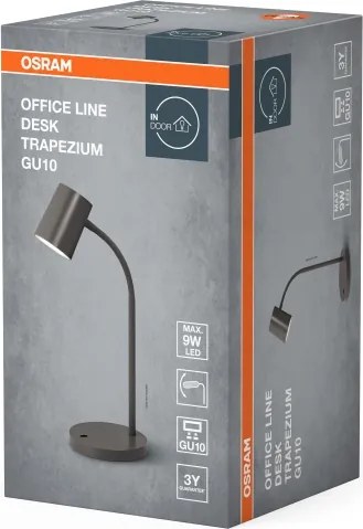 Lampă de birou Osram DESK LINE 1xGU10/9W/230V, gri