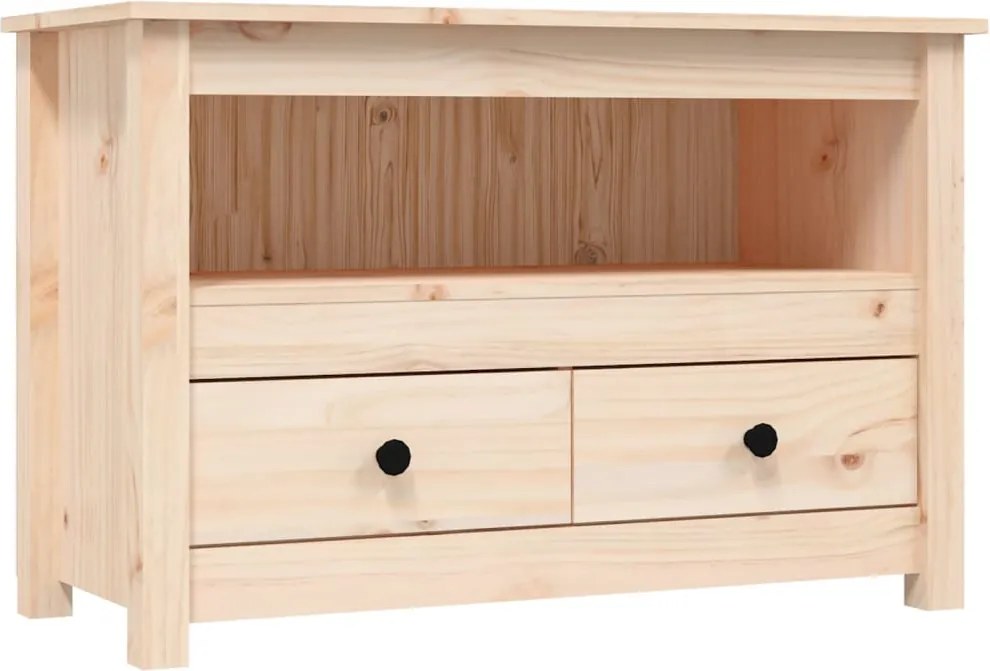 vidaXL Comodă TV, 79x35x52 cm, lemn masiv de pin