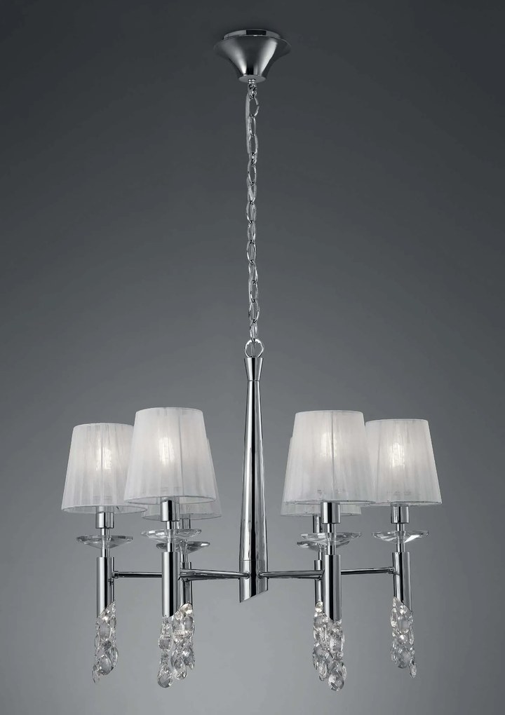 Mantra Tiffany lampă suspendată mai mult de 6x20 W alb 3851