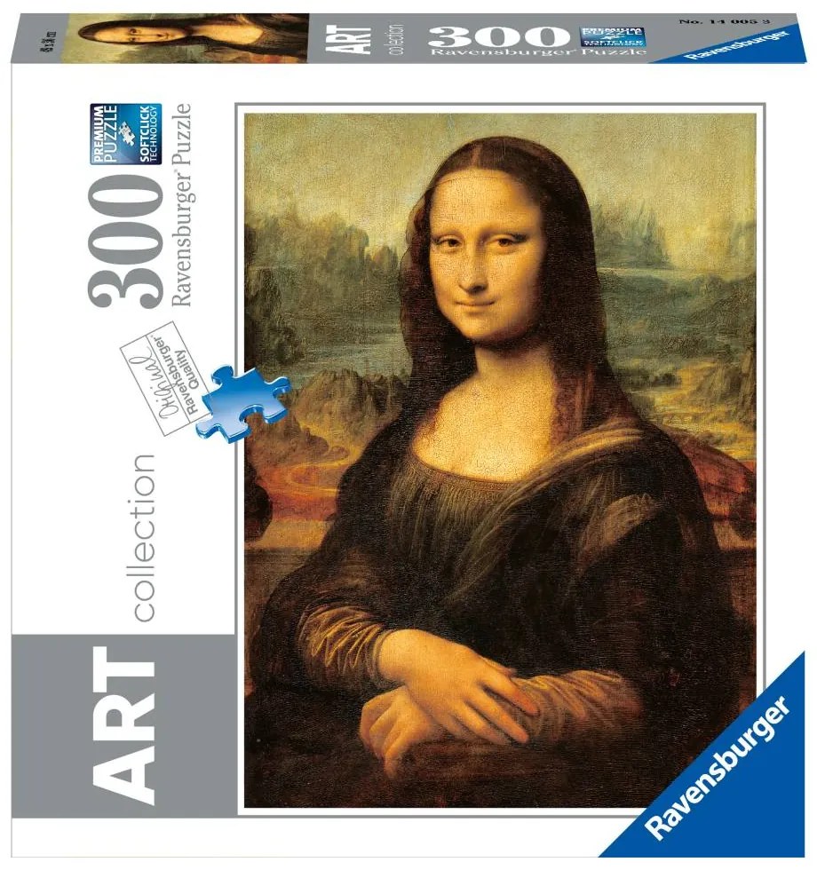 PUZZLE COLECTIA DE ARTA LEONARDO DA VINCI MONA LISA 300 PIESE - RAVENSBURGER (RVSPA14005)