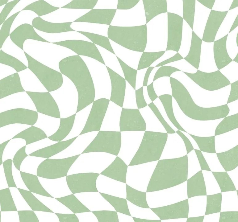Fototapet, Psychedelic Chess, Green, Rebel Walls