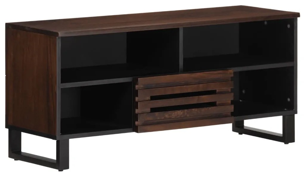 vidaXL Dulap TV, maro, 100x34x46 cm, lemn masiv de mango